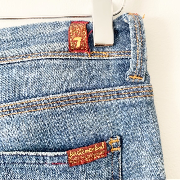 7FAM Flynt Distressed Flare Jeans Sz 26 - Picture 12 of 14